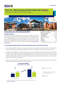 SGX Research: 10 in 10 with Elite Commercial REIT