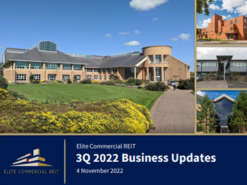 Business Updates for 3Q 2022